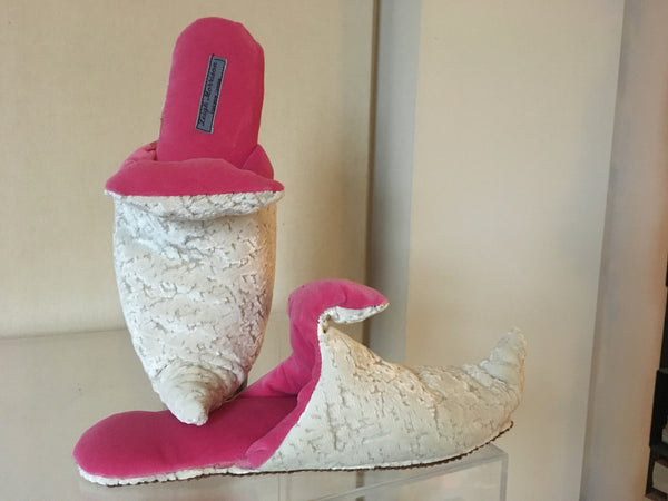 Handmade Babouche Slippers..hot pink